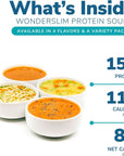 WonderSlim Protein Soup Chicken  Vegetable Cream 12g Protein No Fat 7ct