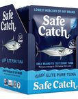 Safe Catch Elite Tuna WildCaught Lowest Mercury Tuna Fish Pouch GlutenFree Keto Food NonGMO Kosher PaleoFriendly High Protein Snack No Water Oil Tuna Pack of 12 Tuna Pouches 3oz