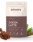 Amaaras COCOA LATTE Herb Mix  100 gms  Cocoa  Ashwagandha  Cinnamon  Coconut Sugar  Organic Herbal Latte  Cocoa Powder  Vegan  Natural Energy Booster  Glutenfree  Brew Hot or Cold