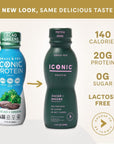 Iconic Protein Drinks Cacao  Greens 12 Pack  Sugarfree Protein Shakes with Organic Veggies  Unroasted Cacao  Low Carb Lactose Free Gluten Free Soy Free  Keto Friendly