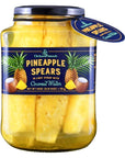 Orchard Naturals Pineapple Spears in Light Syrup with Coconut Water 42 Ounce