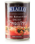 DeLallo FireRoasted Diced Tomatoes 145oz Cans 12Pack