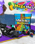 Mike and Ike Mega Mix Stand Up Bag 18 lbs 1 Pack  Chewy Movie Candy Bulk Size 18 lb  Comes with Common Classic Candy Sticker