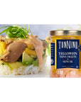 Tonnino Yellowfin Tuna in Olive Oil GlutenFree Premium Jarred Atun Healthy Snacks for Adults Ready to Eat Meals EBT Eligible Items Alternative of Salmon Pack of 6