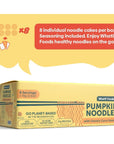 Pumpkin Protein Noodles 8 Single Serve Packs  Healthy Instant Air Fried 18g Protein  6g Fiber  For Ramen Wok Travel School  Cheeky Curry Flavor  by WhatIF Foods