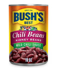 BUSHS BEST 16 oz Canned Kidney Chili BeanMild Source of Plant Based Protein and Fiber Low Fat Gluten Free Pack of 12