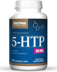 Jarrow Formulas 5-HTP - 90 Veggie Caps - Supports Melatonin Production & Serotonin Synthesis - 90 Servings (Packaging may vary)