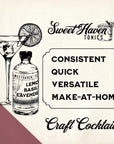 Sweet Haven Tonics Cocktail Mixer Lemon Basil  Lavender Handcrafted All Natural Fresh Local Ingredients with Zero Preservatives 2 Year Shelf Life 5 Star Cocktails Made Simple  8 Ounces