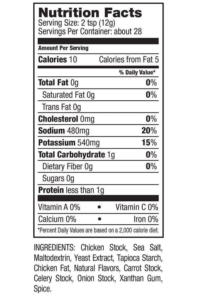 Kitchen Accomplice Reduced Sodium Chicken Broth Concentrate, 12 Ounce