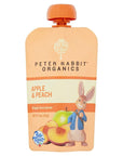 Pumpkin Tree Peter Rabbit Organics Apple and Peach, Fruit Snack Squeeze Pouch, 4 Ounce (Pack of 10)