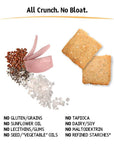 Hu Gluten Free Crackers | Sea Salt Crackers 2 Pack | Gluten Free, Grain Free, Low Carb Crackers