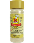 Benson’s - Table Tasty Salt Substitute, Salt-Free Gourmet Popcorn Seasoning, No Sodium, No Potassium Chloride, No MSG, Gluten Free, 3oz Bottle With Shaker Top