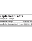 Nature Made Vitamin D3 25 mcg., 650 Softgels