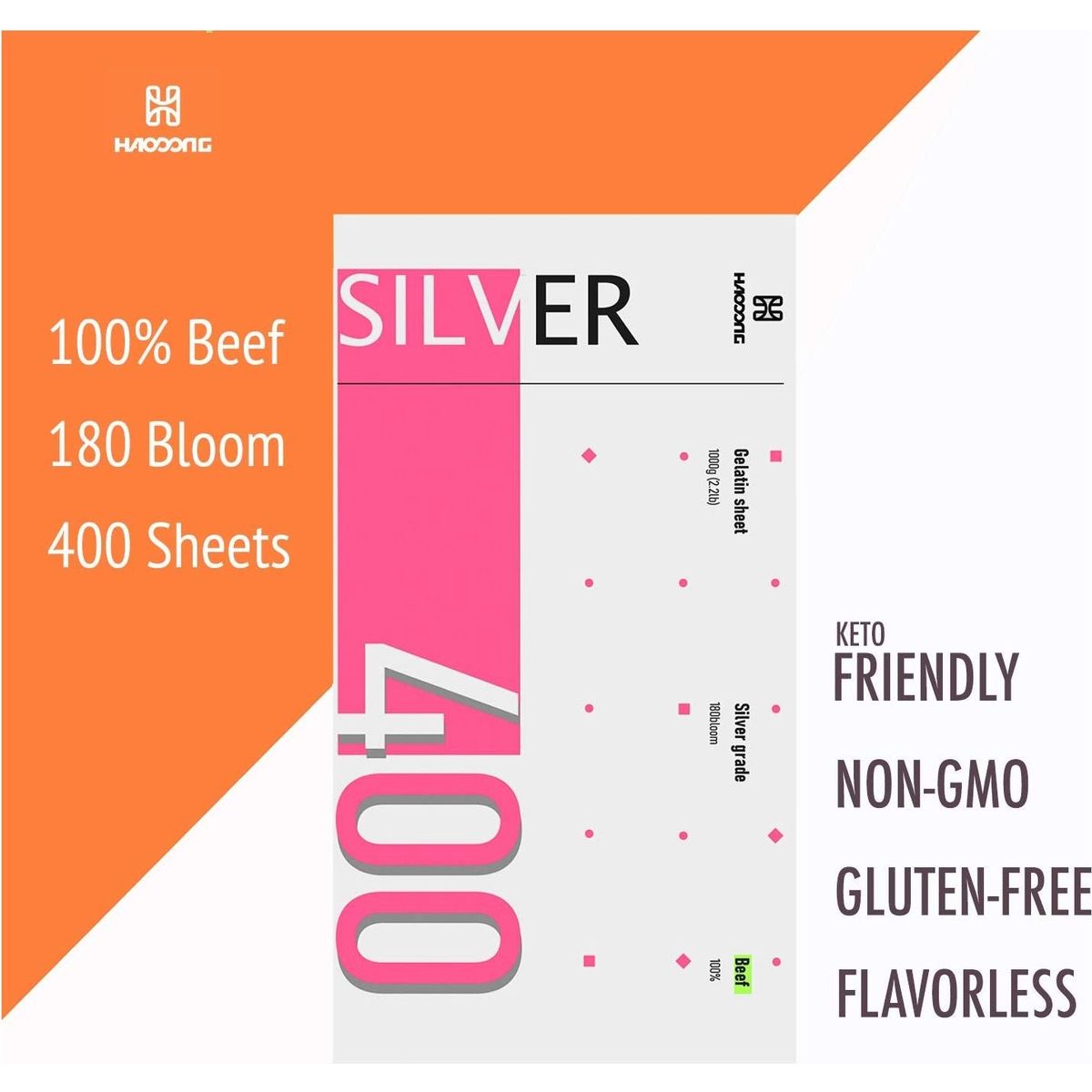 Gelatin Sheets - Silver