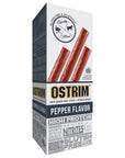 Ostrim GrassFed Beef  Ostrich Jerky Snack SticksPepper Flavor 15 oz Pack of 10