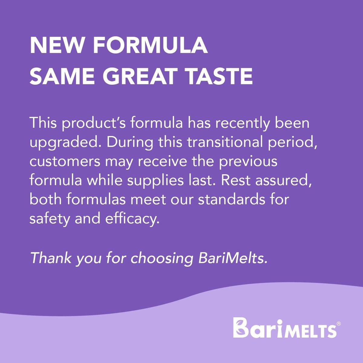 BariMelts Bariatric Multivitamin - 1 Month Supply (60 Fast-Dissolving Tablets) - Post-Op Bariatric Vitamins