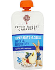 Peter Rabbit Organics SUPER Oats & Seeds, Apple & Blueberry, 4 oz Pouches, (Pack of 10)