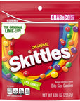 SKITTLES Original Summer Chewy Candy, Grab N Go, 9 Oz Resealable Candy Bag