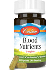 Carlson - Blood Nutrients, 28 mg Iron, Blood Development, Iron Absorption & Optimal Wellness, 40 Capsules