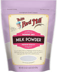 Non Fat Dry Milk Powder Premium Quality  22 Oz  By Bobs Mills