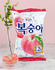 LENITH KFood Korean Favorite Flavor Peach CandyHard Candy 153g Peach Candy