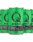 Q Mixers Ginger Ale Soda Premium Cocktail Mixer Made with Real Ingredients 75oz Cans  5 PACK