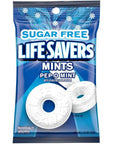 LIFE SAVERS Pep-O-Mint Breath Mints Hard Candy Bulk Pack, 2.75 oz Bag (Pack of 12)