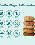 Gluten Free Partake Soft Vegan Cookies  4 Box Variety Pack  Vegan  Dairy Free Nut Free Egg Free Wheat Free Soy Free Safe School Snack