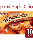 Alpine  Spiced Cider  Original  Apple Flavor Drink Mix 10 ct  Pack of 2 20 ct in total