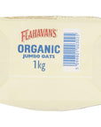 Flahavans Organic Jumbo Oats 1kg