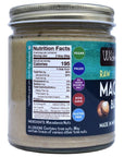 Wilderness Poets, Raw Macadamia Nut Butter - Keto, Vegan, No Salt (8 Ounce)