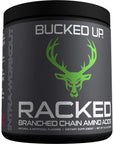 Bucked Up- BCAA RACKED™ Branch Chained Amino Acids | L-Carnitine, Acetyl L-Carnitine, GBB | Post Workout Recovery, Protein Synthesis, Lean Muscle BCAAs That You Can Feel! 30 Servings (Watermelon)