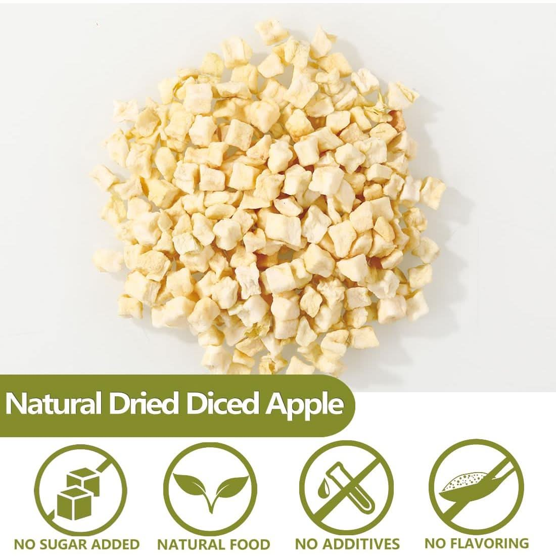 Premium Dried Diced Apples10 Oz 283g1 Ingredient Made with 100 Natural Apple No Sugar Added Dehydrated Apple No Additives  No Flavoring