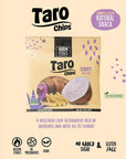 GenVegs Taro Chips | Slightly Salted Veggie Snack | Vacuum Cooked Vegetable Chips | Vegan, Gluten Free, No Added Sugar, No Preservatives | 1.58 oz (8 Pack)