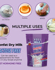 Nonfat Dry Milk Powder for Baking  Coffee 16oz  Fat Free  Lactose Free Milk for Adults NonGMO rBST HormoneFree Good Source of Protein and Calcium Substitute For Liquid Milk