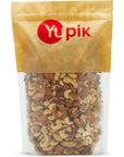 Yupik Raw Mix Nuts 1 lb Premium Natural Mixed Nuts with Almonds Walnuts Pistachios Cashews and Brazil Nuts Healthy SnackBrown Pack of 1