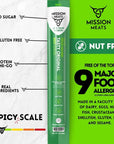 Mission Meats Grass Fed Beef Sticks  Sugar Free Beef Sticks Gluten Free Whole 30 Paleo Keto Meat Sticks Sugar Free Jerky Beef Sticks Individually Wrapped 1oz Original Pack of 12