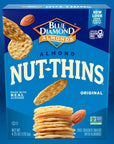 Blue Diamond Almonds Nut Thins Gluten Free Cracker Crisps Original 425 Ounce Pack of 12