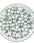 Color It Candy Shimmer White Sixlets 2 Lb Bag  Perfect For Table Centerpieces Weddings Birthdays Candy Buffets  Party Favors