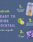 Busty Lush NonAlcoholic Mocktail Variety Pack Lavender Margarita and Grapefruit Paloma Craft Mocktails feat Fresh Citrus and Agave 8 Pack