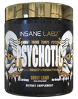 Insane Labz Psychotic Gold, High Stimulant Pre Workout Powder, Extreme Lasting Energy, Focus, Pumps and Endurance with Beta Alanine, DMAE Bitartrate, NO Booster