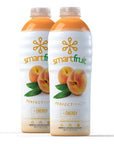 Smartfruit Perfect Peach  Energy 100 Real Fruit Purée NonGMO No Additives Vegan  48 Fl Oz  2 Pack