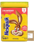 Nesquik Strawberry Milk Powder with Deal Dave Card