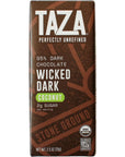 Taza Chocolate Organic Wicked Dark 95 Dark Bar Variety Pack Bundle 25 oz 4 count Vegan