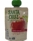 Santa Cruz Organic Apple Sauce Pouch Snacks 3 Flavor Variety  1 Each Apple Strawberry Apple Apple Cinnamon 4 Count Boxes Plus Recipe Booklet Bundle