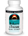 Source Naturals N-Acetyl L-Tyrosine Dietary Supplement - 30 Tablets