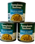 Pennsylvania Dutchman Canned Mushroom Pieces and Stems No Salt Added  Three 4 oz Cans