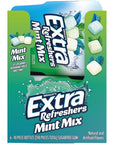 EXTRA Refreshers Mint Mix Gum 321Ounce 40Piece Bottle Pack of 6