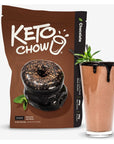 Keto Chow Chocolate Core wStevia  Keto Meal Replacement Shake Powder  Nutritionally Complete  Low Carb  Delicious Easy Meal Substitute  Protein Rich  Dairy Free  21 Meal Serving