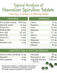 Nutrex Hawaii, Pure Hawaiian Spirulina 500 mg, Vegan, Supports Immune System, Heart, Cells and Energy, 400 Tablets